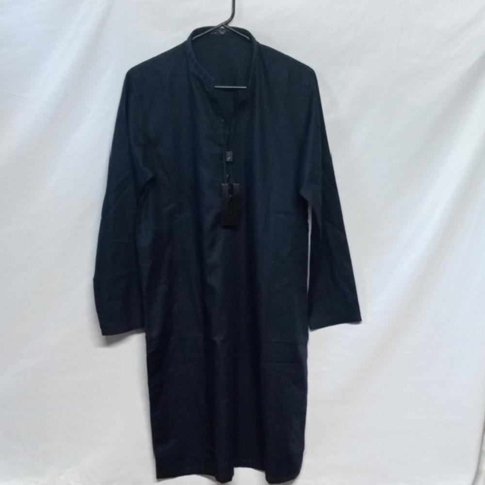 Men's Navy Blue  Long Sleeve  Tunic   Kurta